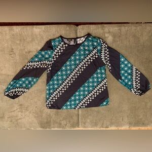 Talbots Women’s Medium Petite Teal Blouse